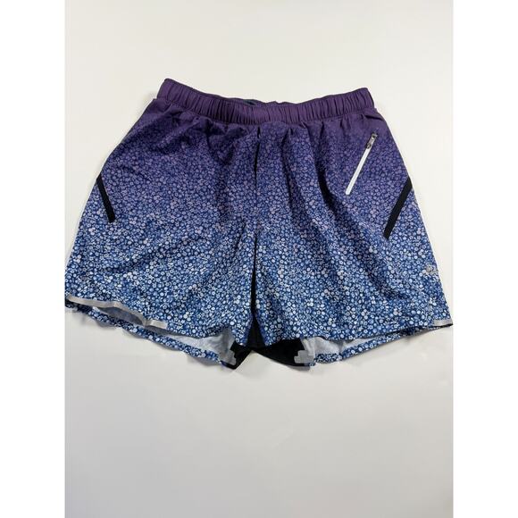 Lululemon Men’s Surge Short 5” – Citrus Dobby Gradient / Going Grape White – M - Picture 1 of 8